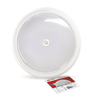 Светильник светодиодный СПБ-2Д-КРУГ 24Вт 230В 4000К 1700Лм 310мм с настраиваемым датчиком белый IN HOME, Светильники ЖКХ	