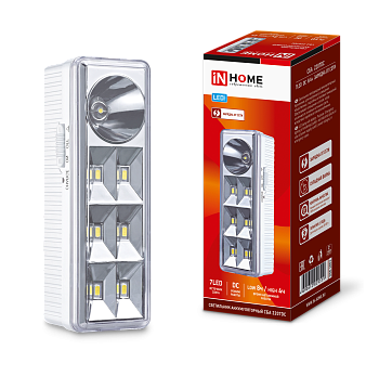 Светильник светодиодный аварийный СБА 2207DC 6+1LED 1.0Ah lithium battery DC IN HOME, Светильники аварийные	